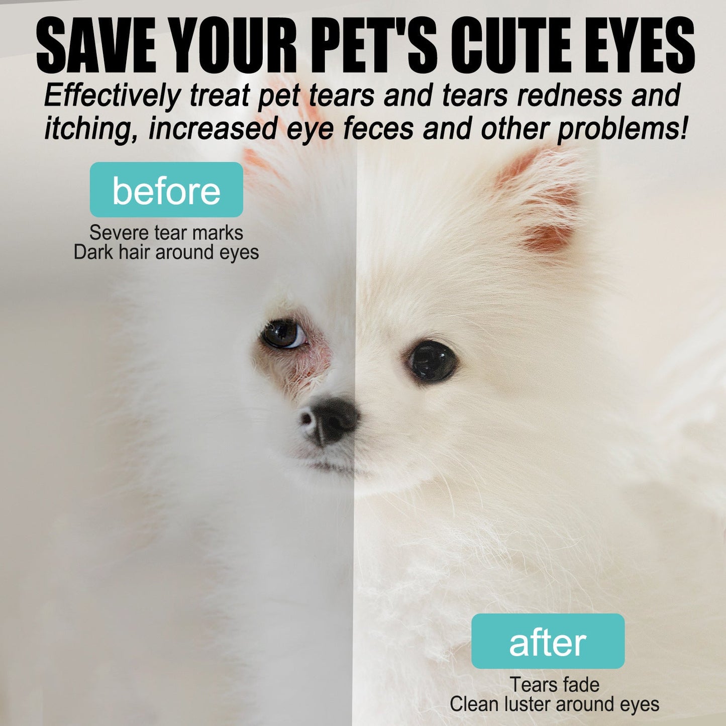🏆 Last Day Special Price £9.99! 🐶Buy 1 Get 1 Free🐱Pet Eye Cleaner & Drops – Gentle pH‑balanced formula, safe for dogs & cats. Soothes redness, removes tear stains & daily dirt. No peroxide! 🌿💧