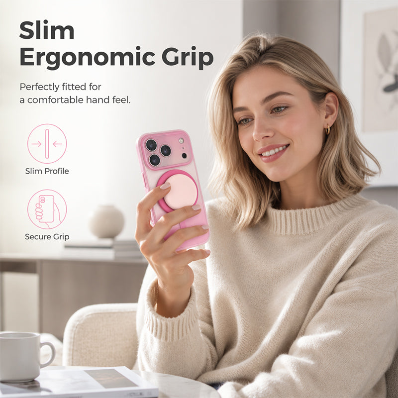 🎉 2026 Sale — Over 42300 Sold! ⏳Magnetic Gradient Phone Case with Built-In Kickstand｜Shockproof Full Coverage Acrylic Cover ✨