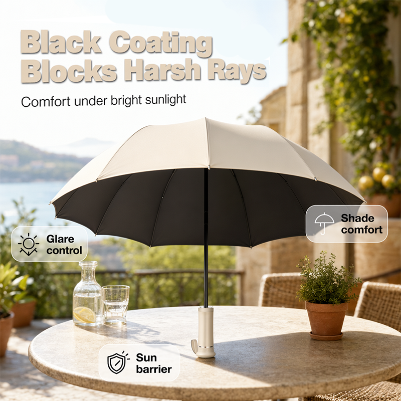 Portable Sun Umbrella with Telescopic Handle