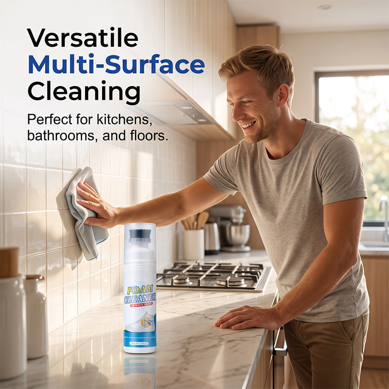 Rinse-Free Foam Cleaner with Built-In Brush