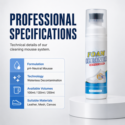 Rinse-Free Foam Cleaner with Built-In Brush