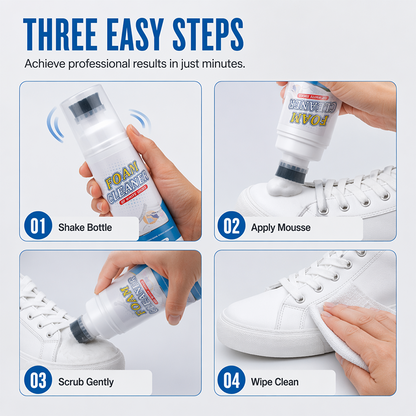 Rinse-Free Foam Cleaner with Built-In Brush