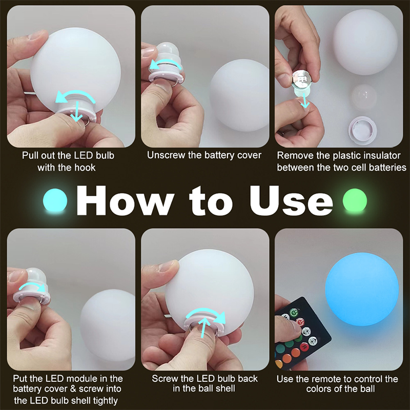 LED Floating Pool Lights with Remote Control
