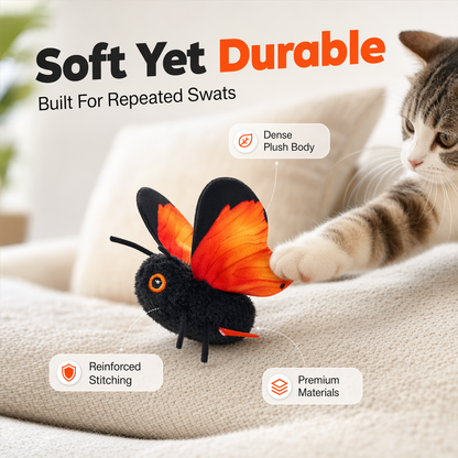 🐱 LIMITED-TIME 53% OFF! Smart Sensing Automatic Flapping Butterfly Cat Toy, Interactive Electric Pet Play Toy🦋