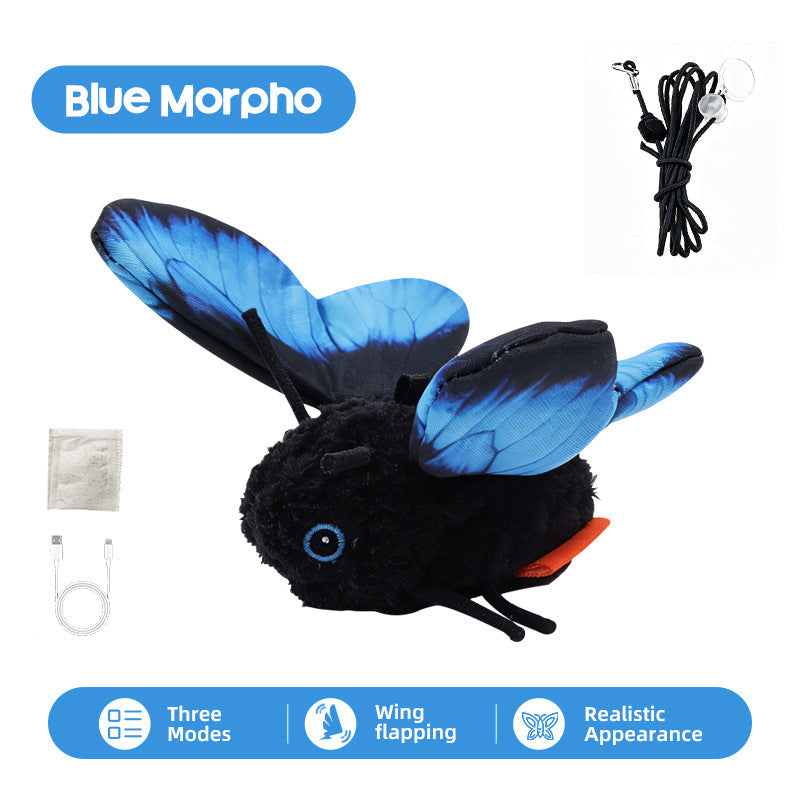 🐱 LIMITED-TIME 53% OFF! Smart Sensing Automatic Flapping Butterfly Cat Toy, Interactive Electric Pet Play Toy🦋