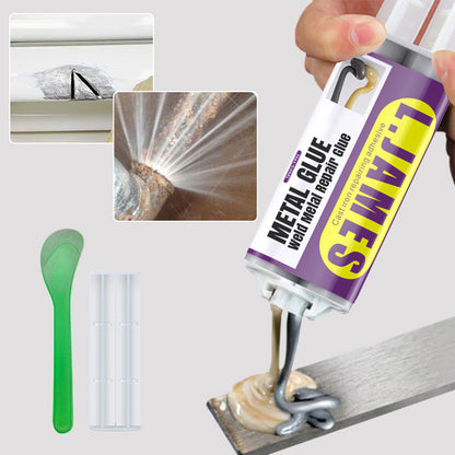 🔥Hot Sale 50% OFF🔥 Metal Weld Repair Glue – 2-Part Epoxy, Waterproof, Heat-Resistant, Drillable 🔧