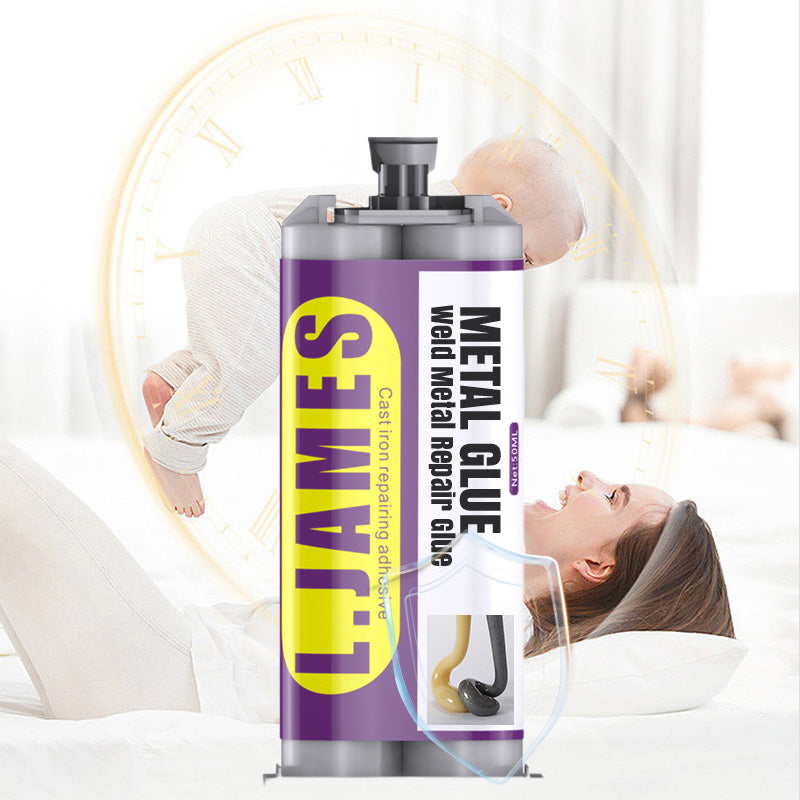 🔥Hot Sale 50% OFF🔥 Metal Weld Repair Glue – 2-Part Epoxy, Waterproof, Heat-Resistant, Drillable 🔧