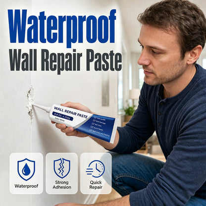 🛠️ Waterproof Wall Repair Paste — Fills Cracks & Chips, Smooth White Finish
