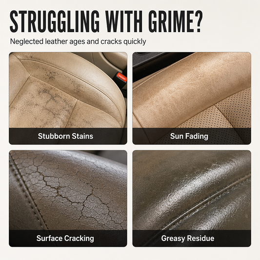 🚗Multi-Purpose Car Interior Leather Care Cream ✨Refresh Car Seats, Steering Wheels & Interior Trim 🛡️Nourish & Protect Leather Surfaces