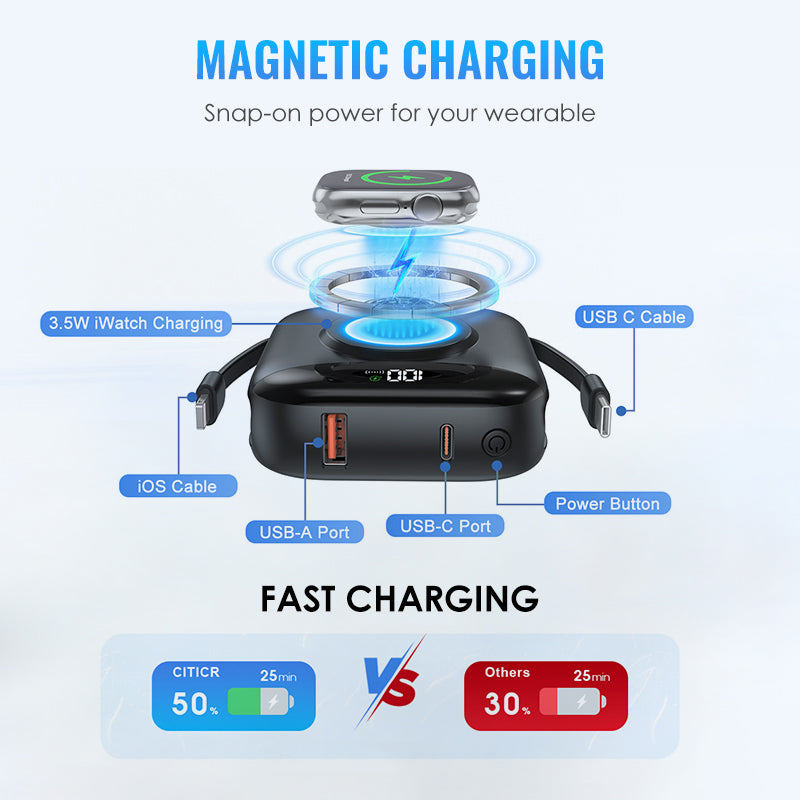 Portable Magnetic Fast Charging Power Bank