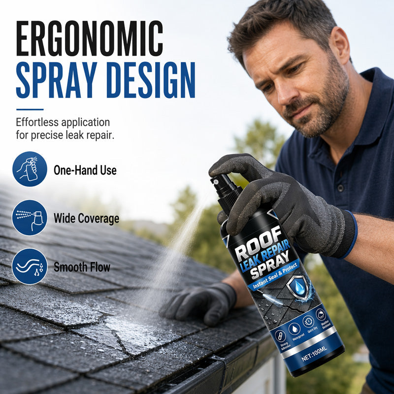 🌧️Strong Adhesion Waterproof Leak Repair Spray, One Coat Stop Leak Repair Agent Spray💪