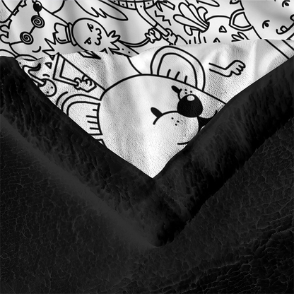 🎨DIY Coloring Blanket with 24 Vibrant Markers ✨Reusable Creative Painting Blanket For Kids