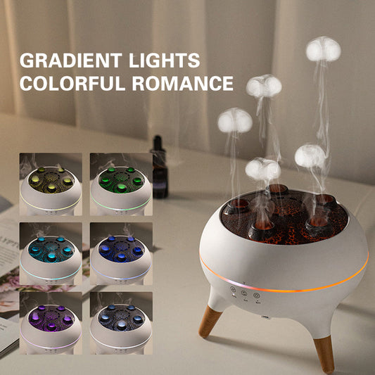 🌫️Dynamic Jellyfish Essential Oil Diffuser & Humidifier 🕯️Mood Boosting Aroma Humidifier With Beautiful Mist Effect
