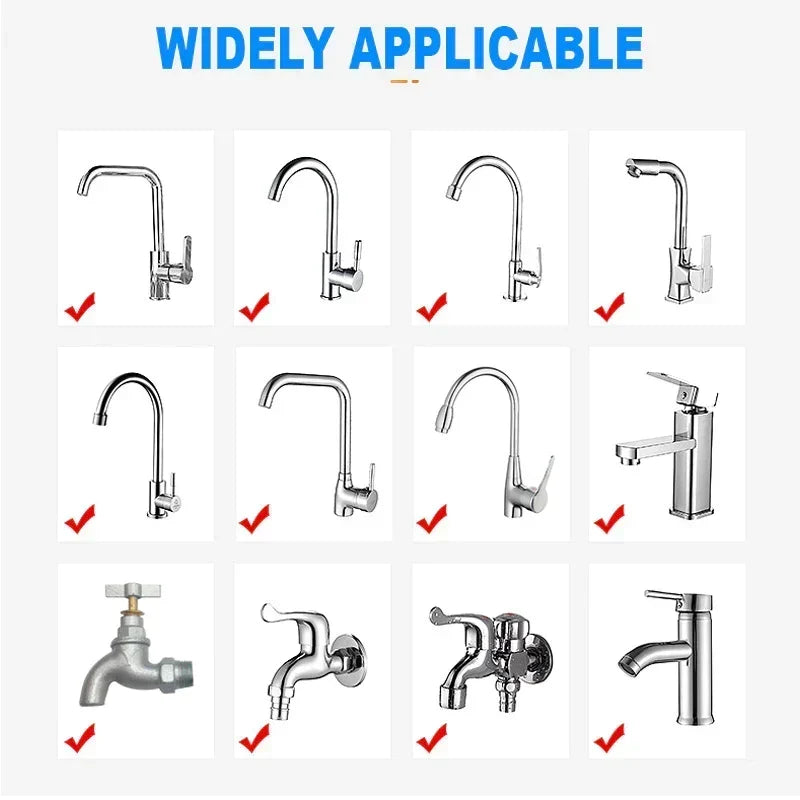 🚰 360° Faucet Filter Nozzle | Flexible Sink Rinse