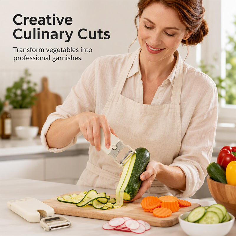 3-in-1 Vegetable Peeler and Grater with 420 Stainless Steel Blades
