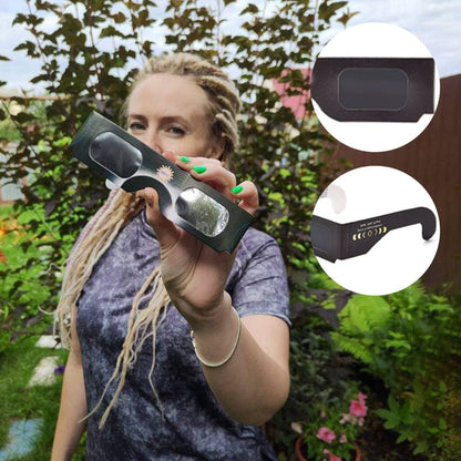 Now on Sale! 🔥ISO-Certified Solar Eclipse Glasses – Safe Direct Sun Viewing Design