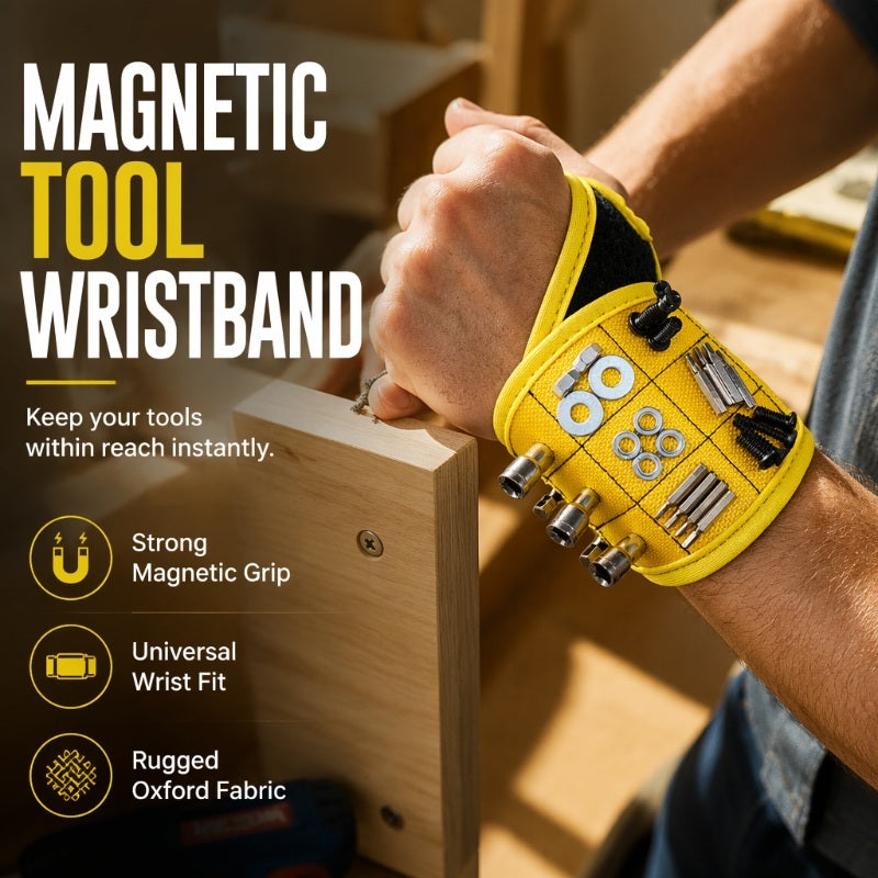 🧲Magnetic Wristband for Holding Screws ✨Hands‑Free Tool Wrist Holder For Repair Work