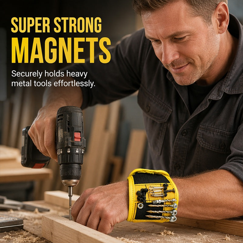 🧲Magnetic Wristband for Holding Screws ✨Hands‑Free Tool Wrist Holder For Repair Work