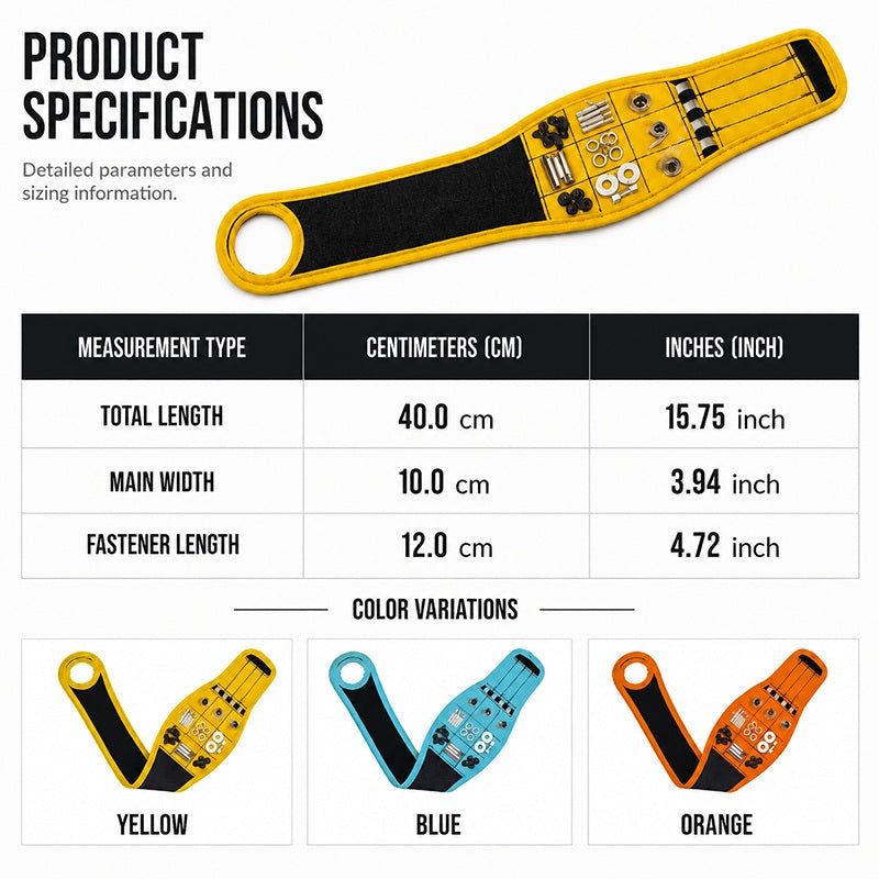 🧲Magnetic Wristband for Holding Screws ✨Hands‑Free Tool Wrist Holder For Repair Work