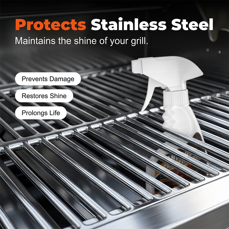🍖Kitchen & BBQ Grill Cleaning Spray 🧼Powerful Foam Cleaner For Oven, Grills & Cooking Surfaces