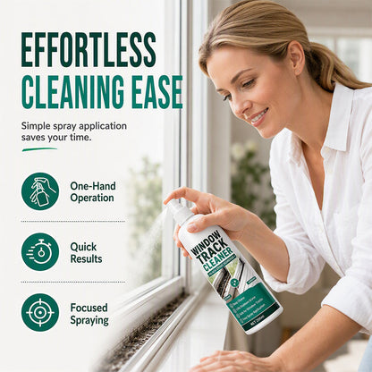 💥Black Grime Window Track Cleaner 🧽Quickly Remove Dust Grime from Narrow Window Slots