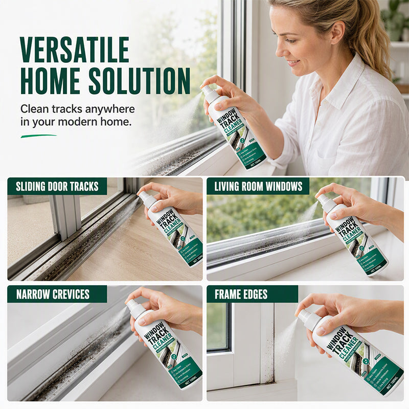 💥Black Grime Window Track Cleaner 🧽Quickly Remove Dust Grime from Narrow Window Slots