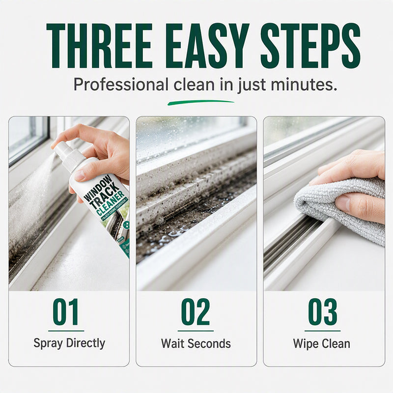 💥Black Grime Window Track Cleaner 🧽Quickly Remove Dust Grime from Narrow Window Slots