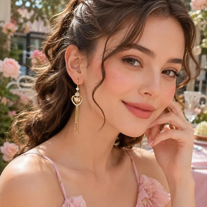 📢📢50% OFF !! ⏰ 2026 Sale — Over 29,500 Sold!💖 Statement Heart Tassel Earrings