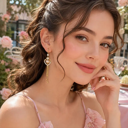 📢📢50% OFF !! ⏰ 2026 Sale — Over 29,500 Sold!💖 Statement Heart Tassel Earrings