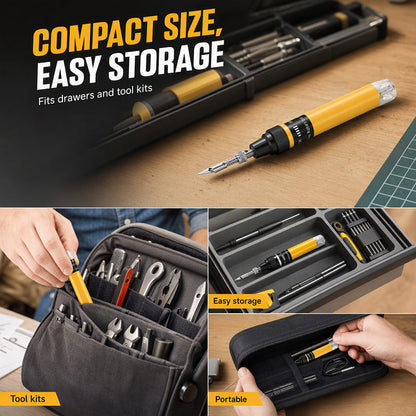 ✨ Cordless Butane Soldering Iron Pen: 3-in-1 Multi Tool, 1300°C Max Heat, Rapid Heating, Portable for Precision Soldering & Cutting