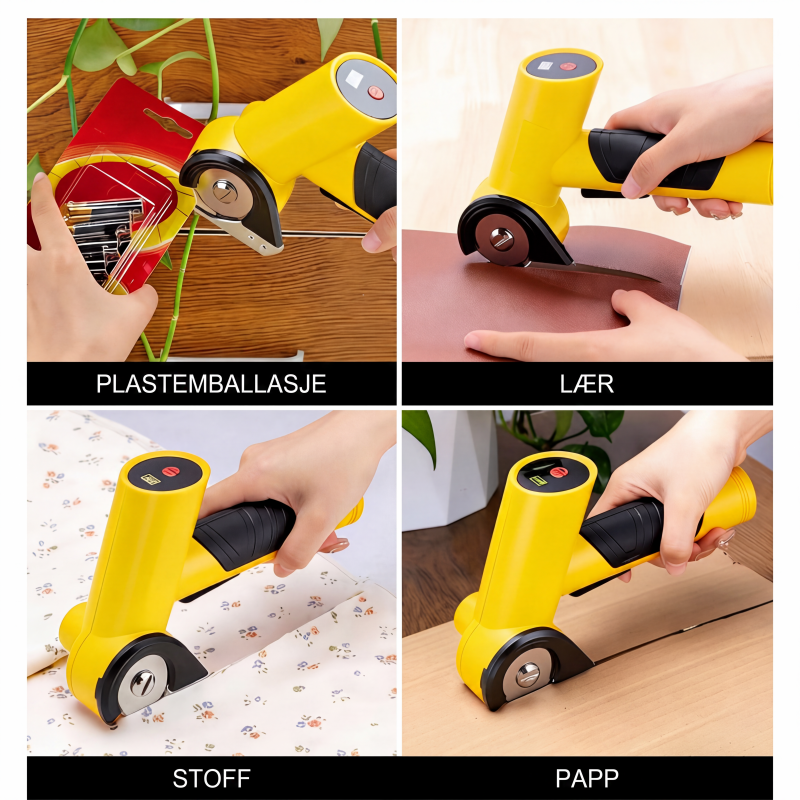 ✂️ 50% Off! 🔋 Precision Cordless Electric Cutter – ABS + Steel – Ø 4 cm Blade & USB-C Charging – For Paper, Fabric, and Carpet 🏠