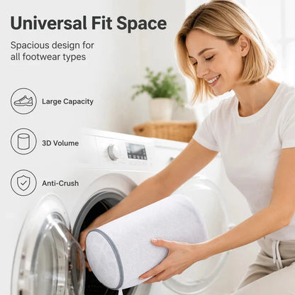 Sac de lavage en filet à double épaisseur pour chaussures, pour lave-linge