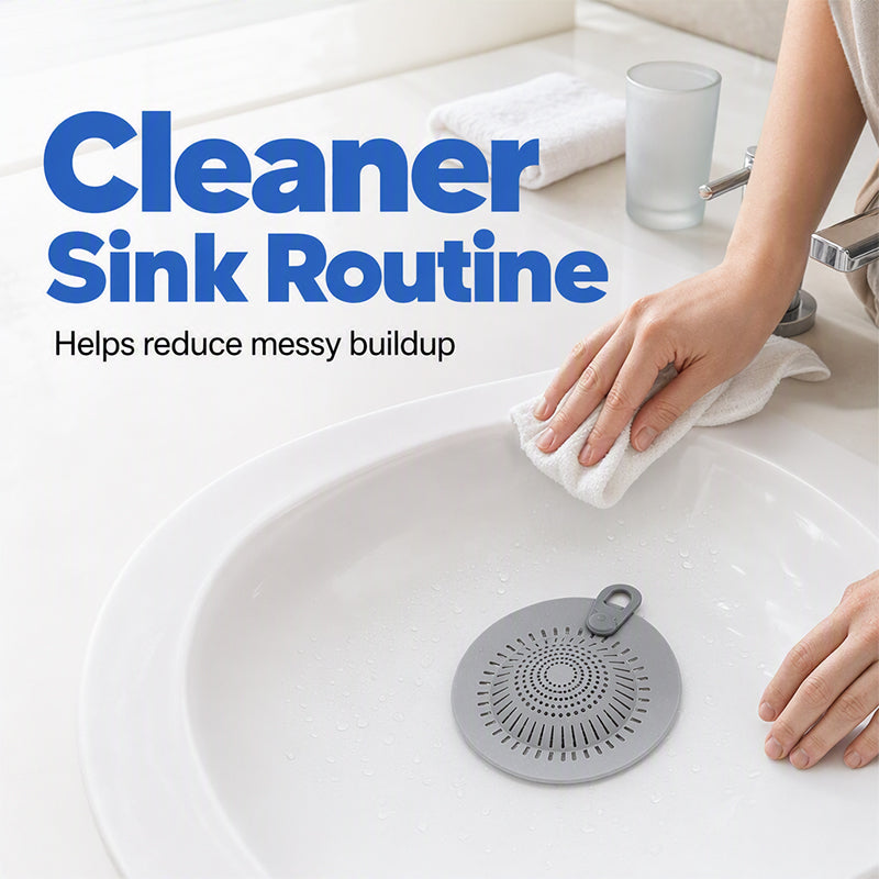 Silicone Floor Drain Cover Hair Catcher for Bathroom & Kitchen