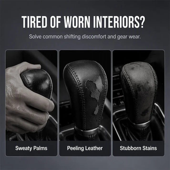 📢📢50% OFF !! ⏰Breathable Universal Car Gear Shift Knob Cover