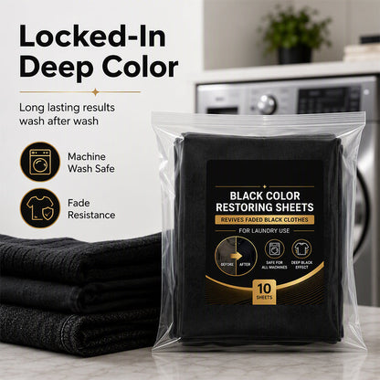 Black Color Restoring Laundry Sheets