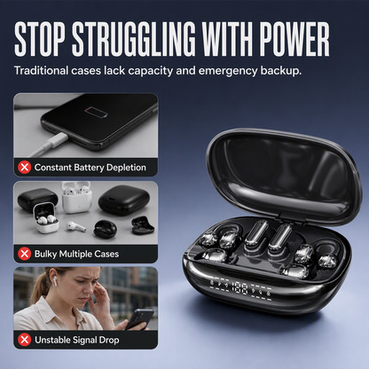 6‑in‑1 Wireless Sleep Earbuds with Charging Case😴 Soft comfy earbuds for sleep, music & call.