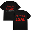 Funny German Slogan Men's Black T-Shirt Casual Short Sleeve Crew Neck Top