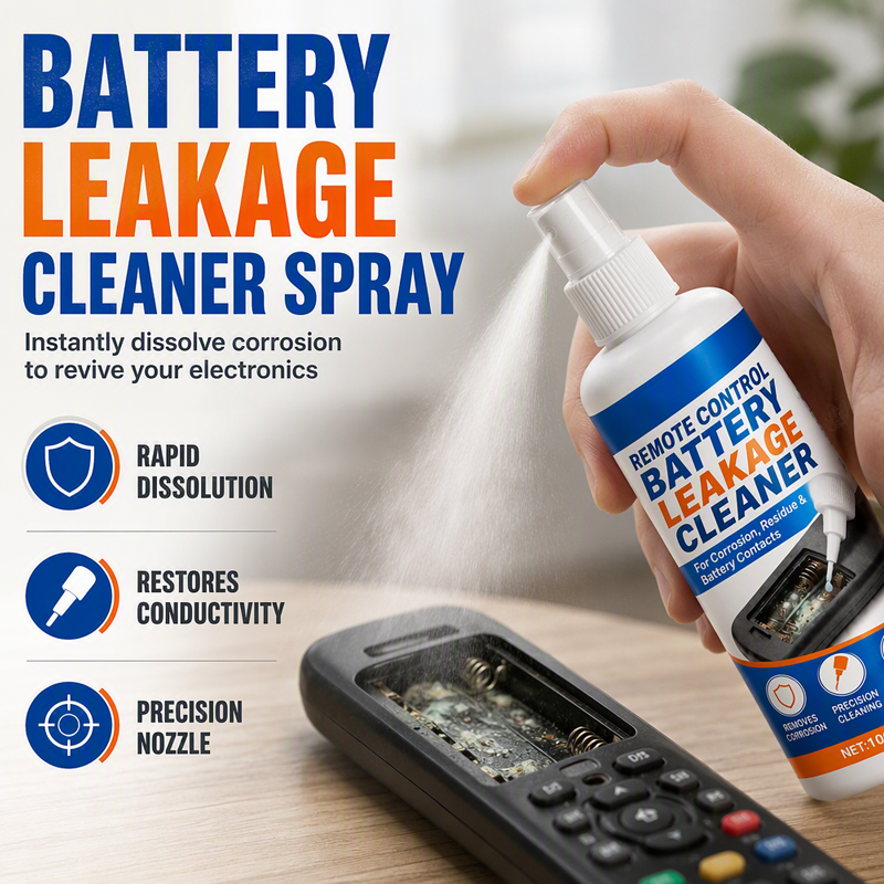 Portable Precision Electronic Contact Cleaner Spray – Battery Leakage Corrosion Remover, Restore Conductivity for Remote Controls, Toys & Household Electronic Battery Contacts