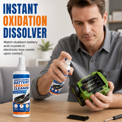 Portable Precision Electronic Contact Cleaner Spray – Battery Leakage Corrosion Remover, Restore Conductivity for Remote Controls, Toys & Household Electronic Battery Contacts