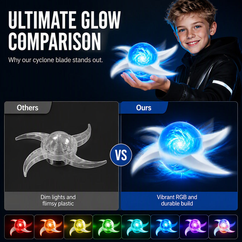 🌀 50% OFF NOW! 🌟 Glowing Cosplay Prop Shuriken – Spinning action, vibrant glow & lightweight – Perfect for cosplay, parties & collections ✨