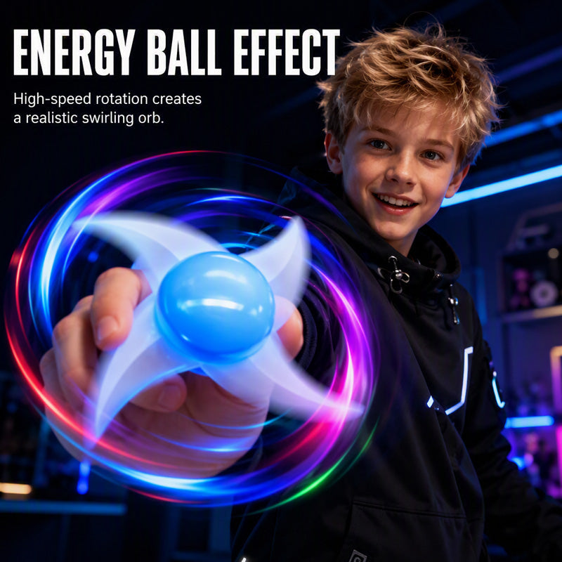 🌀 50% OFF NOW! 🌟 Glowing Cosplay Prop Shuriken – Spinning action, vibrant glow & lightweight – Perfect for cosplay, parties & collections ✨