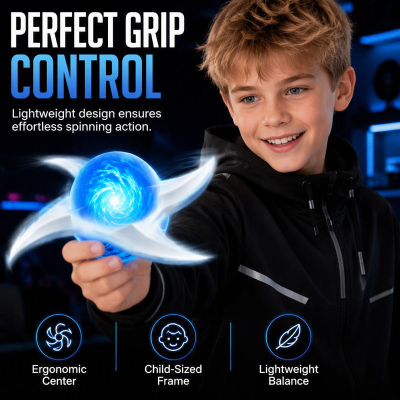 🌀 50% OFF NOW! 🌟 Glowing Cosplay Prop Shuriken – Spinning action, vibrant glow & lightweight – Perfect for cosplay, parties & collections ✨