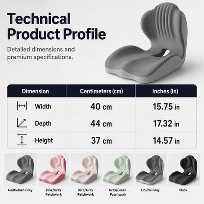 🪑2026 Hot Sale✨Ergonomic Memory Foam Seat Cushion with Back Support – Stay Comfortable All Day, Perfect for Office, Car & Home ✨