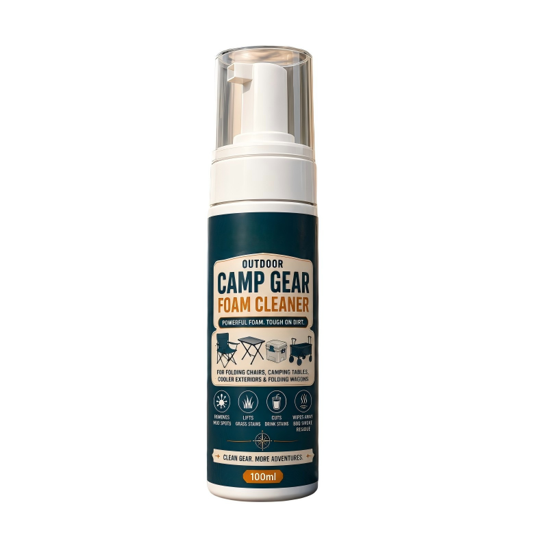 Outdoor Camp Gear Foam Cleaner with Cleaning Towel