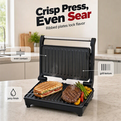 🔥Electric Sandwich Press and Panini Maker with 180-Degree Flat Grill