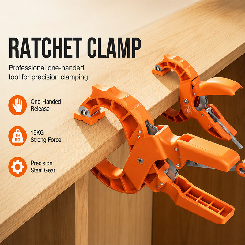 One Handed Quick Grip Woodworking Clamp