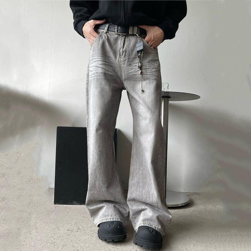 Women’s Stylish Wide-Leg Baggy Jeans with Pockets