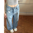 Women’s Stylish Wide-Leg Baggy Jeans with Pockets
