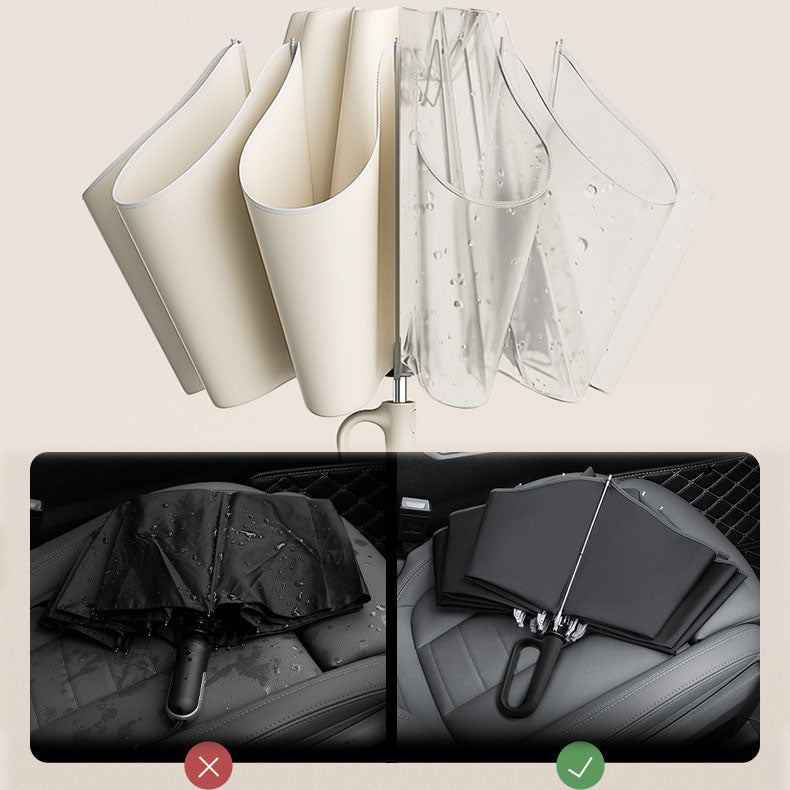 Reflective Safety Strip Ring Buckle Umbrella