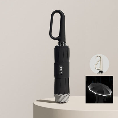 Reflective Safety Strip Ring Buckle Umbrella